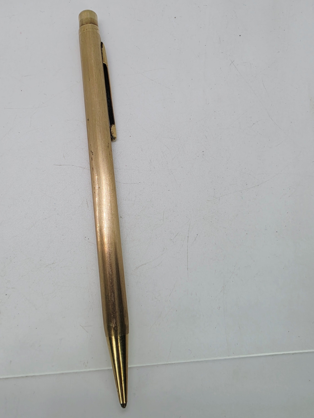 Vintage Eversharp 1/10 14k Gold Filled Mechanical Pencil Pinstripe ArtDeco Works